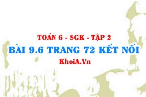 Bài 9.6 trang 72 Toán 6 Tập 2 Kết nối tri thức